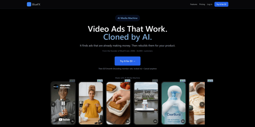 bluefx ai media machine review